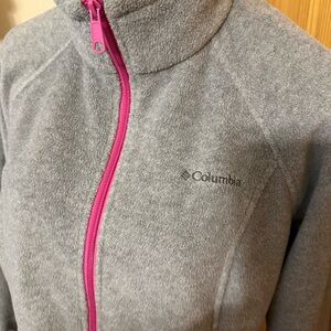 Columbia Gray Utility Jacket with High Collar